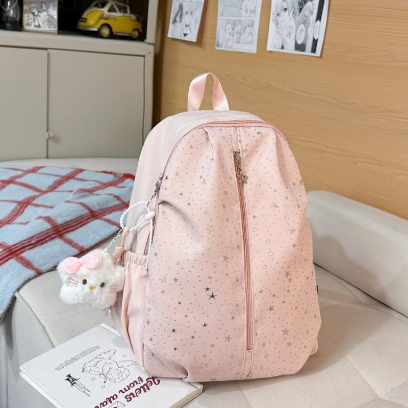 Schoolbag Spring New Schoolbag Female Korean Ins Sweet Stars Girl Travel Small Backpack High Value Mori Backpack