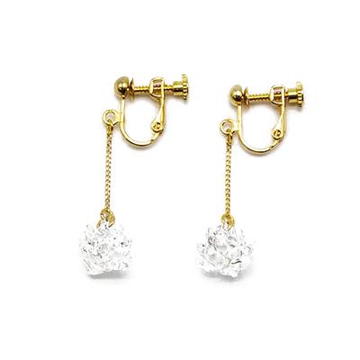 HARIO Earrings White Clover HAP-C-005E