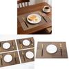 Pvc Rectangular Dining Placemat With Geometry Pattern For Restaurant Decor
