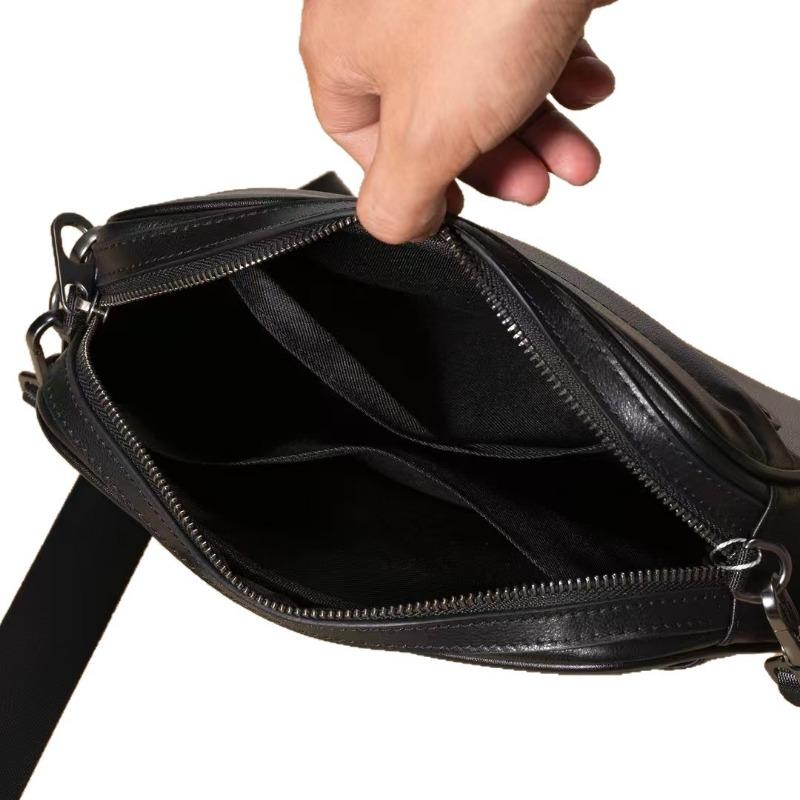Genuine Leather Men's Single-shoulder Bag Cowhide Crossbody Bag Casual Small Backpack Men's Crossbody Bag