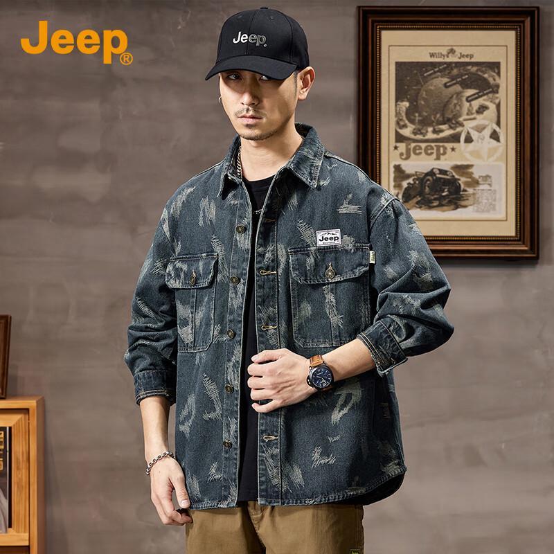 Jeep Men's Casual Denim Jacket