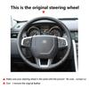 For Land Rover Discovery Sport 2015 2016 2017 2018 Car Accessories Inner Steering Wheel Perforated Microfiber Leather Cover Trim