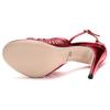 Gucci Leather One Strap Sandals Women's Red 577225 B8B00 6401