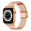 Pasek do zegarka Apple Watch Series 40 mm 42 mm 44 mm 38 mm Luksusowy pasek do zegarka ze stali nierdzewnej do zegarka iWatch Ultra 9 8 7 6 5 4 3 2 1 SE Pasek ze składanym zapięciem 49 mm