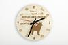 Norwegian Elkhound, Norsk elghund, Gray Norwegian Elkhound - clock with dog, wooden clock with engraving, personalised clock by Art-Dog