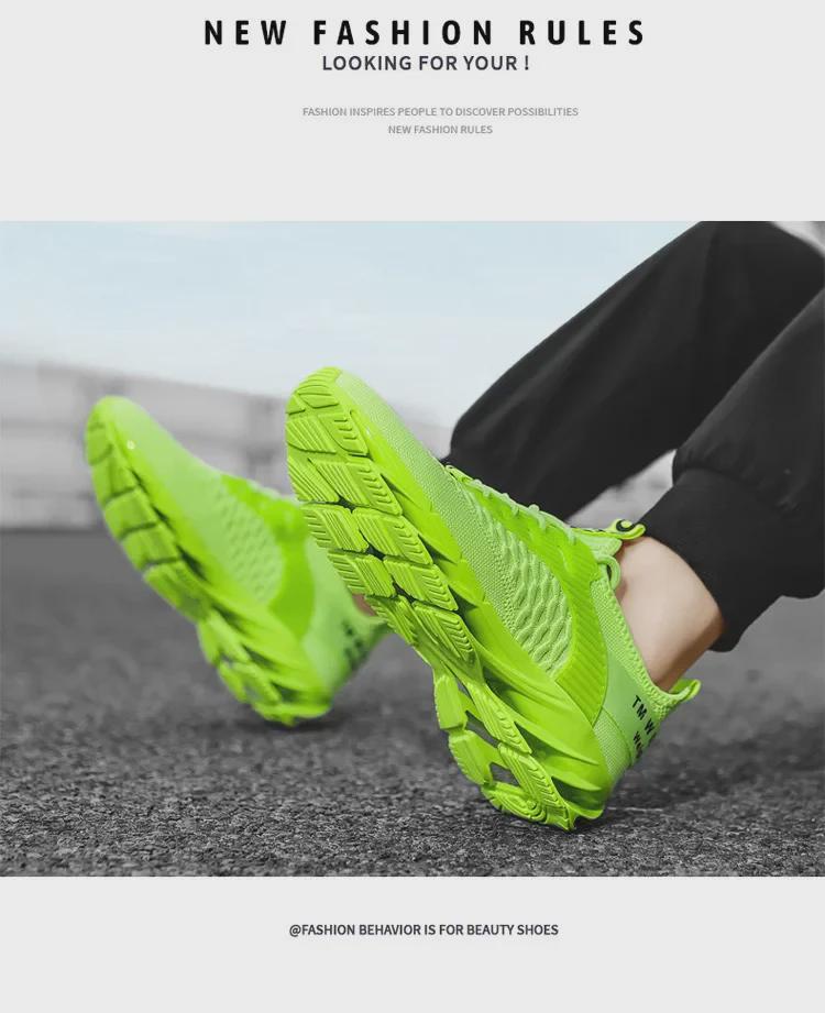 Atmungsaktive Herren-Laufschuhe aus fliegendem Mesh mit lässiger Klingensohle