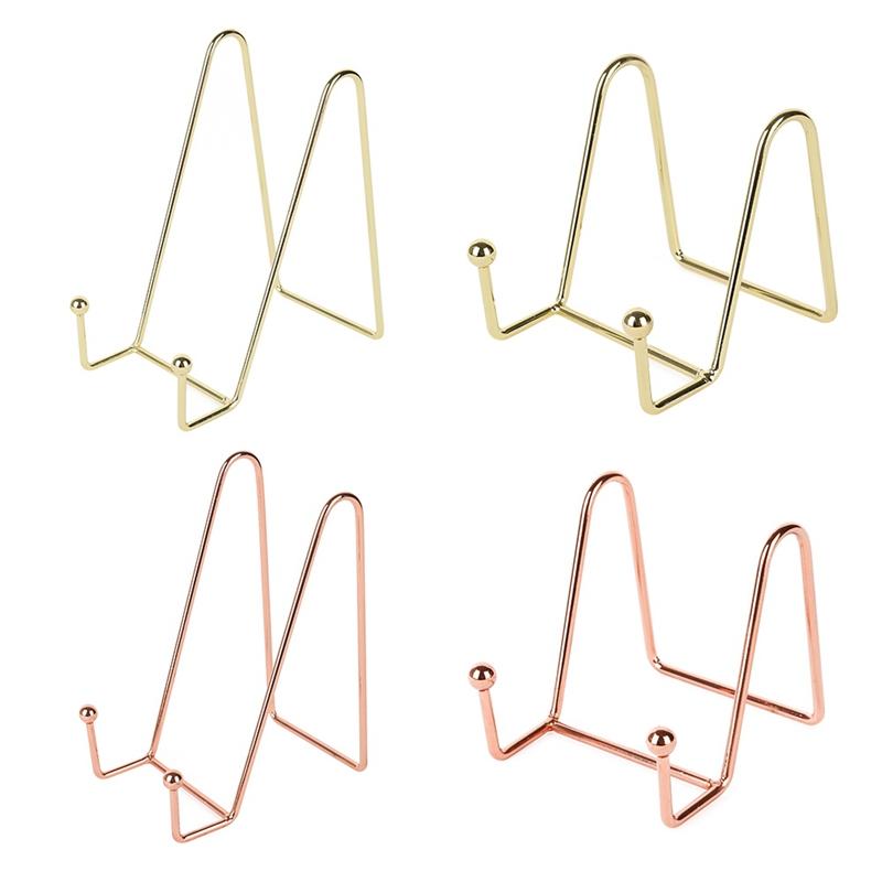 Suporte de metal para livros, multifuncional, requintado, estante de leitura, suporte para livros de documentos, suporte para leitura, suporte simples para exibição de arte