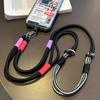 Universal Knotted Mobile Phone Lanyard Outdoor Trendy Creative Long Crossbody Strap Durable Fashion for Smat Phone Case Bag