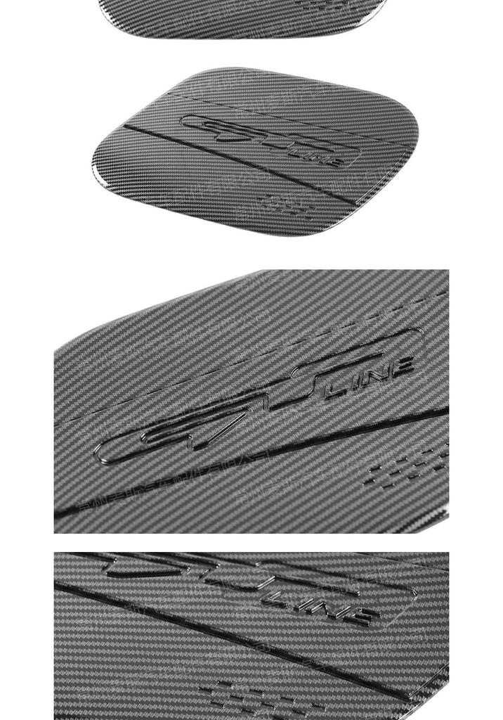 Fits 24-26 Kia Sportage: Carbon Fiber Fuel Tank Cap Cover for Car Modification