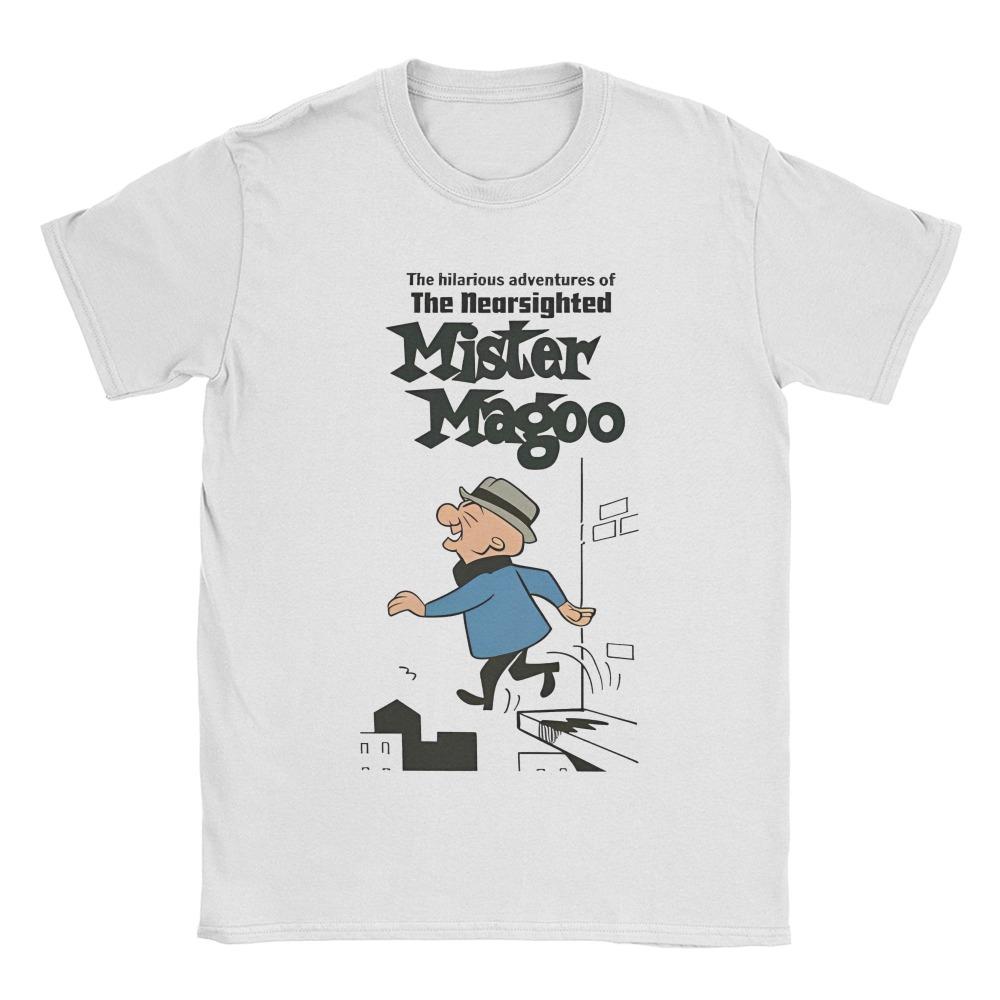 Summer Print Mr. Magoo Fun Cotton Short Sleeved T-shirt