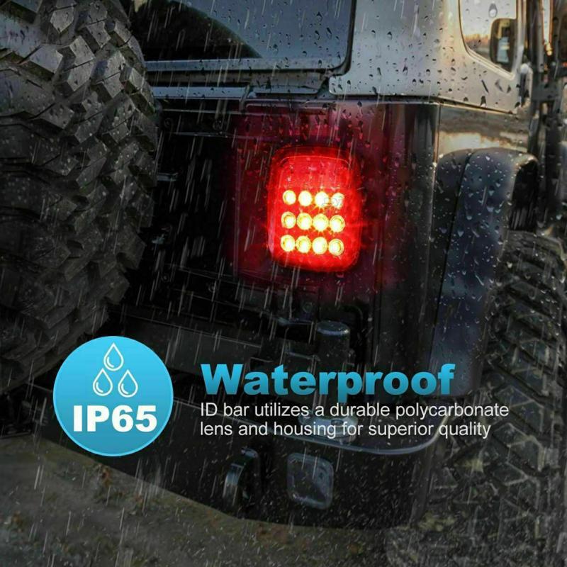 2pcs Car Led Rear Tail Light Installation Reversing Brake Lamp Modified Parts Compatible For Tj