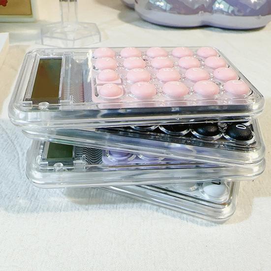 Student Calculator LCD Display Large Screen Silicone Buttons Battery Powered 8-digit Handheld Study Electronic Calculator School Supplies