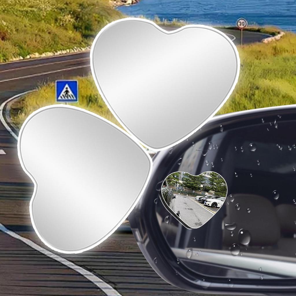 Für Autos Toter-Winkel-Spiegel Für Auto Klebendes Glas Seitenspiegel 2 Stück Konvex Rückspiegel Aufkleben Zubehör Für Erhöhte Sicherheit