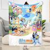 Bluey Family Adventure Personalized Name Blanket Gift Personalized Blanket Warmthful Decor Perfect for Nap Sofa Bed Couch for All Occasions