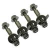 4Pcs 12mm 10.9 Level Screw Camber Bolt Car Wheel Alignment Camber Bolt Arc Screw Eccentric Screw Metal Adjustment Repair Tools