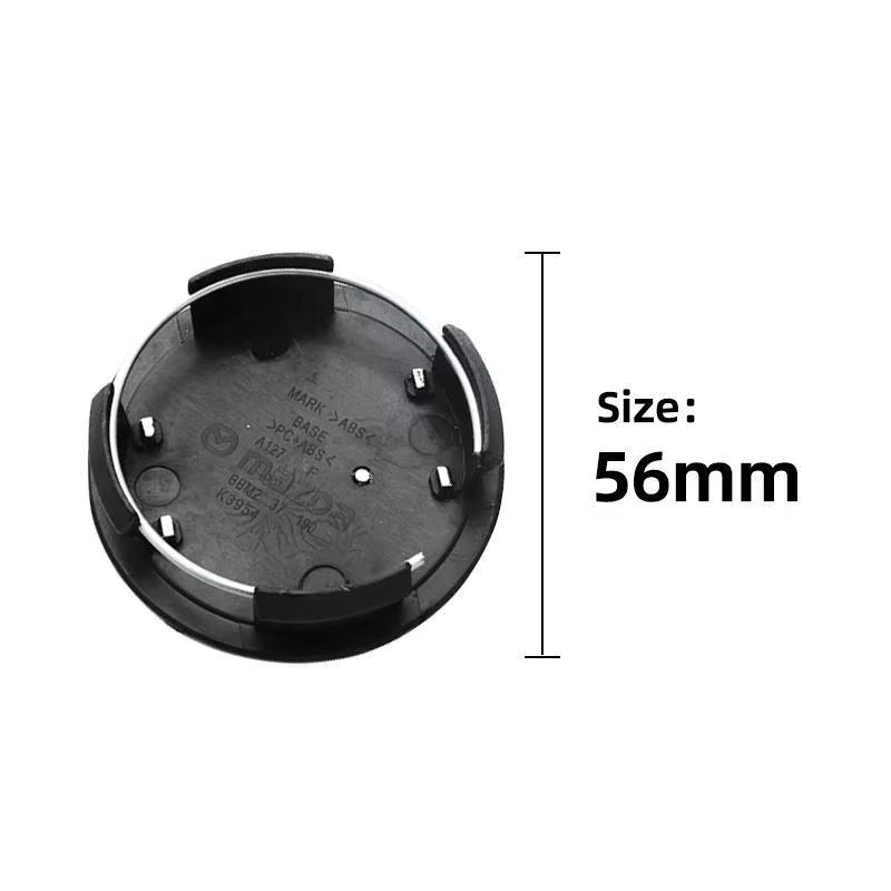 For Mazda 3 6 2 5 Atenza Axela Demio CX3 CX5 CX30 MX3 MX5 RX8 56mm Car Wheel Center Hub Caps Rim Cover Modification Accessories BBF3