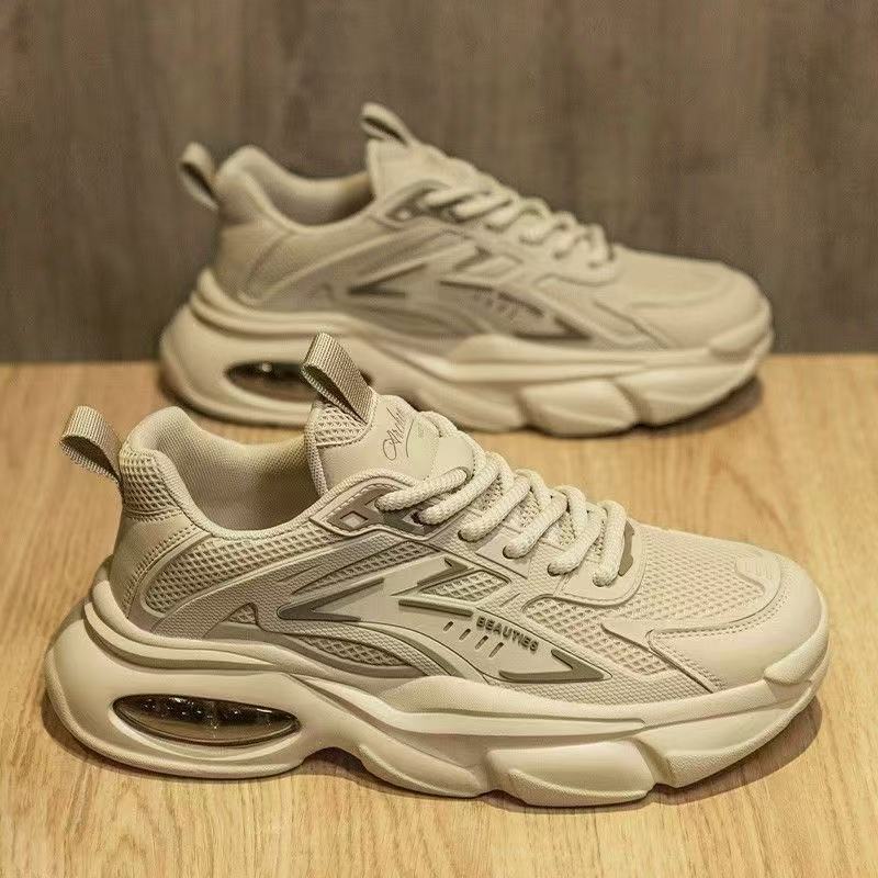 Soft sole heightening dad shoes men's shoes breathable mesh shoes men's versatile platform sports shoes casual running shoes