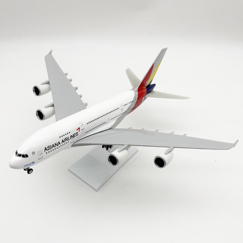 Display Scale Aircraft A380 Model 30cm Korean Air Airways Resin Airplane Collection Boutique Home Decoration Plane Gift