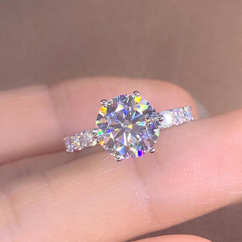 CopperWedding Rings for Women AAA Cubic Zirconia Fashion Lady's Finger Accessories Jewelry Gifts
