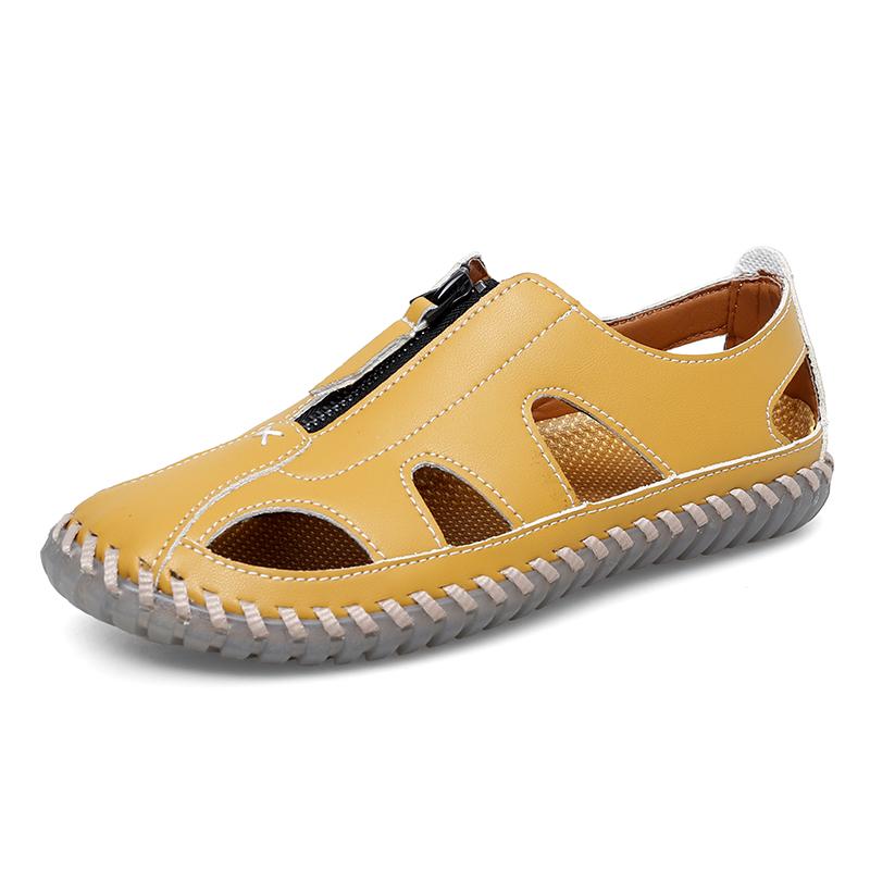 Women's Leather Sandals Casual Shoes Summer Beach Sandals