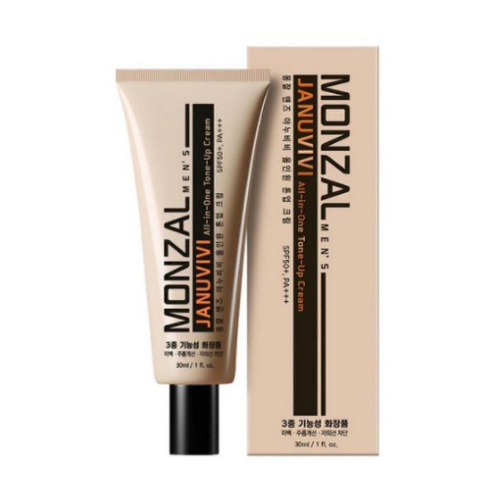 Mongjal Men’s YanubiB.B All-in-One Tone-up Cream — Nude Beige, 30 mL, Quantity: 1