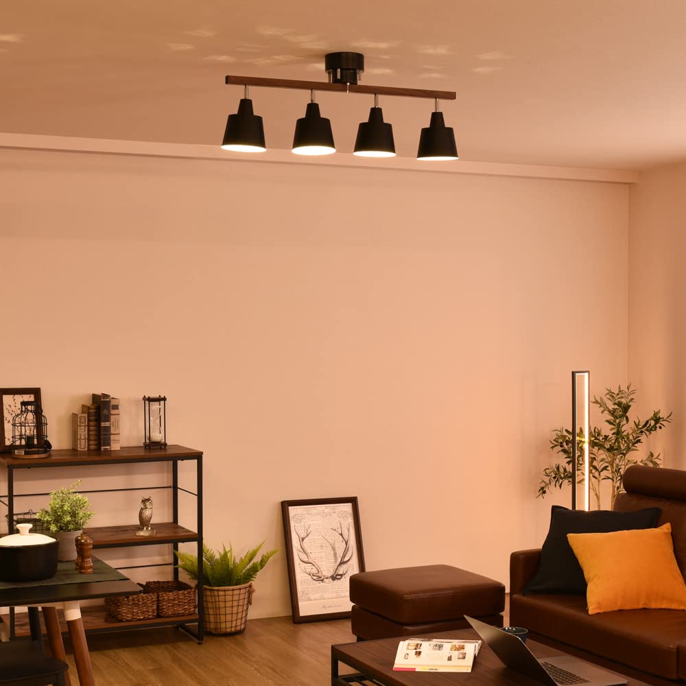 VENTOTA Ceiling 4 LED Ceiling Wood Nordic Living Dining Laios WH Sold Vo415901 Light, Lights, Compatible, Spotlight, E26, Grain, Stylish, Style, Room,