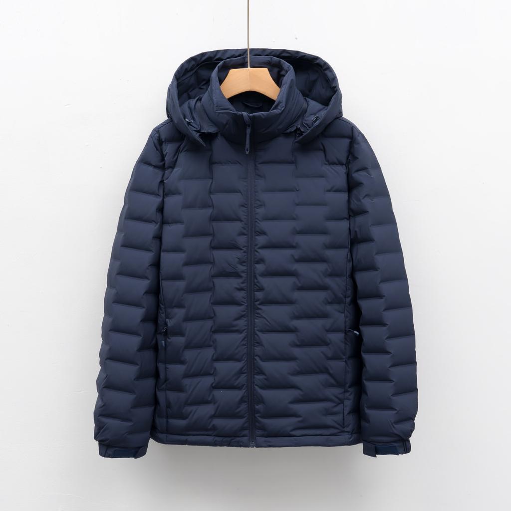 Down outdoor light down jacket men's autumn and winter short hooded light top jacket