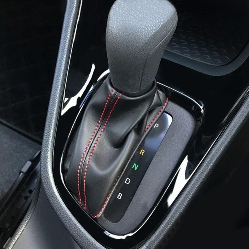 A87Q-Glossy Black Central Gear Shift Panel Control Panel Decal Interior Modification for Toyota Yaris Cross RHD
