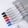 Dual-Tip Fine Marker Pen: Oil-Based, Quick-Dry, Fade-Resistant, Waterproof, Ideal for Woodworking & Plumbing.
