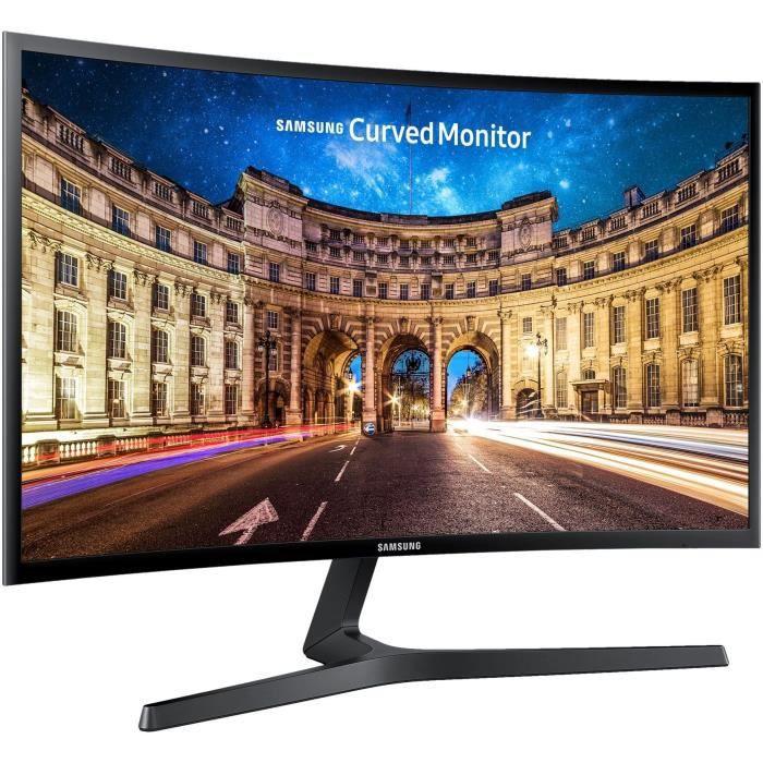 Изогнутый монитор для ПК — SAMSUNG C24F396FHR — 24 FHD — панель VA — 4 ...