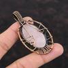 Tree Of Life Rose Quartz Pendant Copper Wire Wrapped Pendant Stylish Pendant Handmade Jewelry Gemstone Pendant For Gift Copper Wire Jewelry