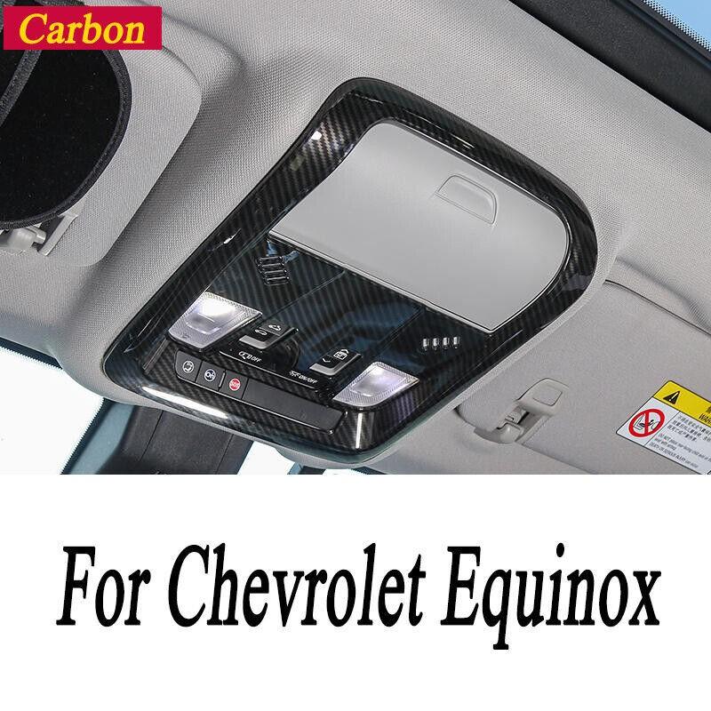 ABS Carbon Fiber Front Reading Light Trim Cover For Chevrolet Equinox 2018-2024