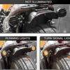 2/4 PCS Motorcycle Plastic Retro Grill Bullet Flasher Amber Turn Signal Indicator Light Lamp For Kawasaki Harley Honda