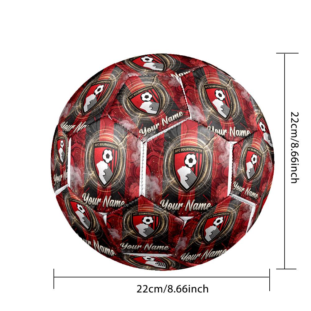 Personalized Size 5 Football Bournemouth Football Pattern Outdoor Game Sports Ball Gift