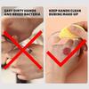 2 Pieces Hand Makeup Mixing Palette Makeup Hand-held Palette Nail Art Manicure Palette Clear - dd0