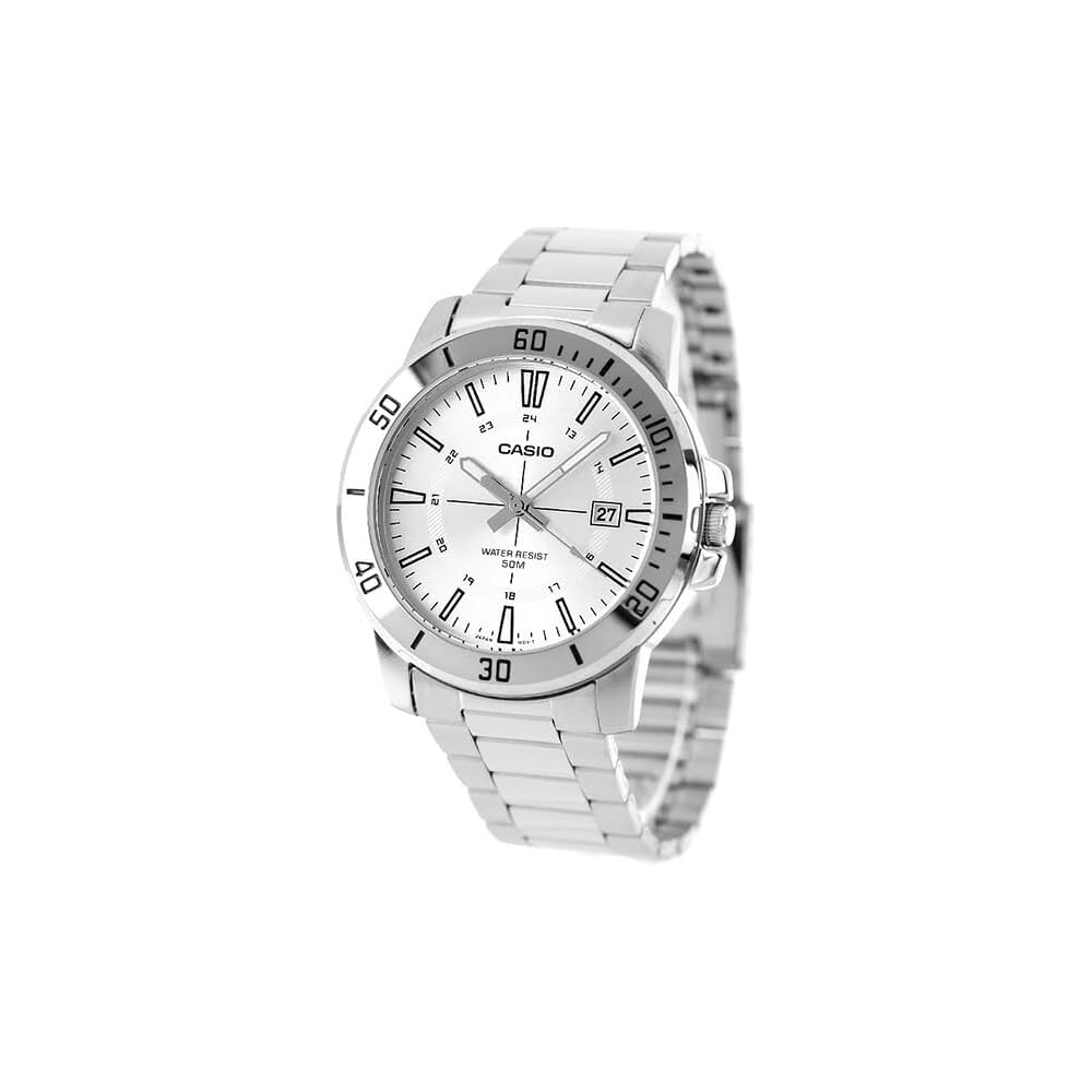 Casio Cheap Casio Standard Quartz Men s Watch MTP-VD01D-7CV Silver Stainless Steel Water Resistant
