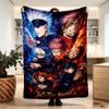 Jujutsu Kaisen Print Blanket - Soft & Comfortable, for Bedroom, Travel, Sofa, Home Decoration - Birthday Christmas Gift for Friend