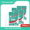 400Pcs Dental Floss Picks Disposable Dental Flosser Toothpick With Threads Clean Between Brush For Tooth Floss Brush 0ral Irrigator Less
