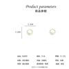 New retro Hong Kong style French earrings women's simple personality temperament earrings fashion metal ear buckles earrings