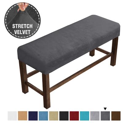 קטיפה רך מתיחה חדר אוכל ספנדקס כיסא אלסטי כיסויי ספסל כיסוי מושב מגן מושב לסלון מטבח חדר שינה