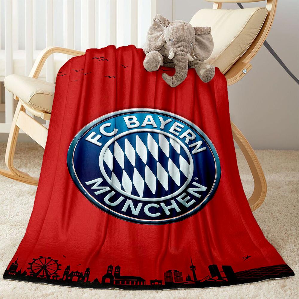 Bayern Munich Blanket Comfortable Suitable for Couch Sofa Seaside Four Seasons Universal Modern Ideal Gift For Birthday Valentine'S Day