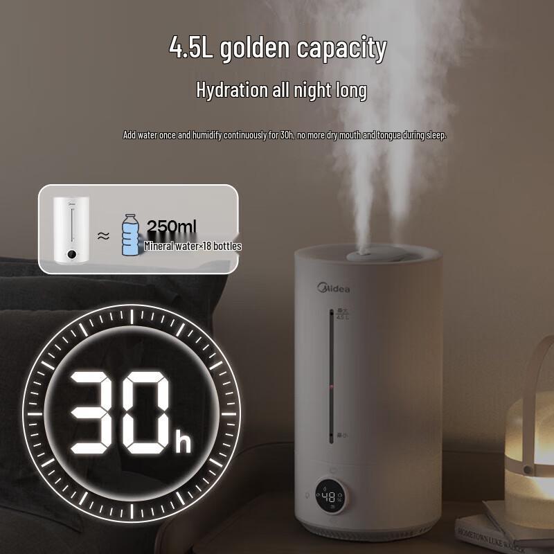 Midea Smart Ultrasonic Air Humidifier with Purification CN plug (adapter included)