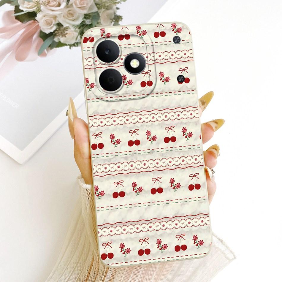Für Realme Note 80 RMX5388 Niedliche Katze Blume Cartoon Handyhülle Für Realme Note80 4G Weiche Silikonhüllen Stoßfänger