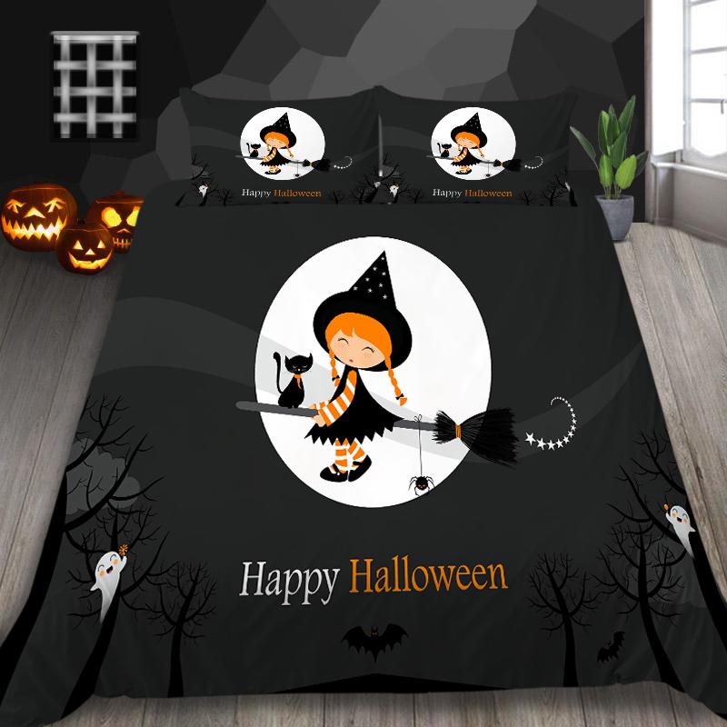 Halloween Home Textiles 3D Printed Duvet Cover Set Luxury Quilt Cover Microfiber Polyester King Queen Size Duvets Bedding