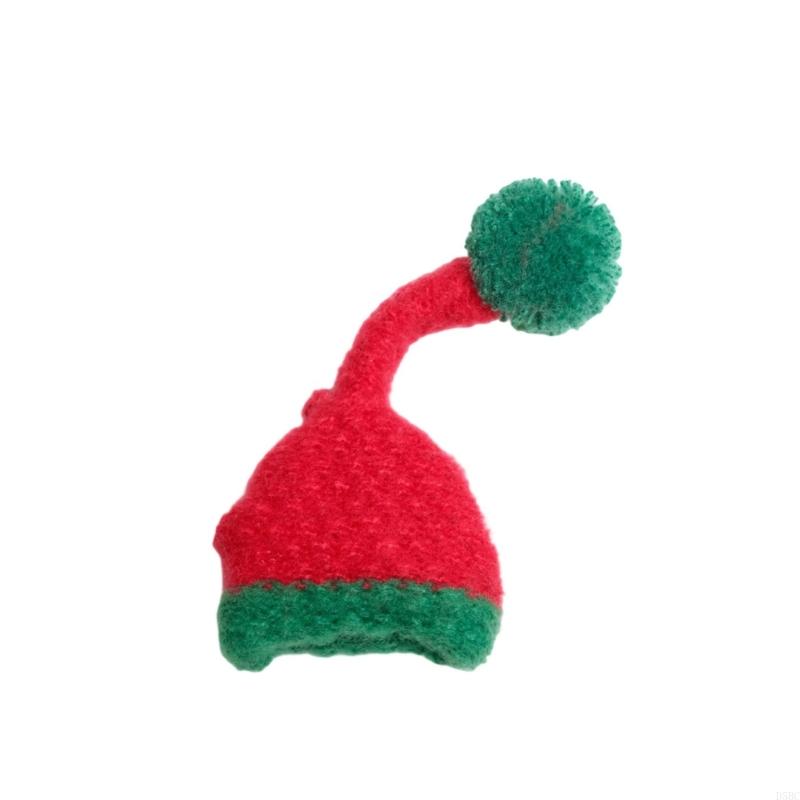 

Mini Santa Hat Christmas Ornament Durability Cloth Decorations For Mantel Stocking Gift Wrapping S