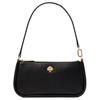 Kate Spade Logo Zip Closure Litchi Grain Leather Underarm Tote Shoulder Bag Women Bags Black KK057-001
