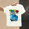 Hot Sale Tayo the Little Bus Cartoon Kids T-Shirts Girls Clothes Baby Boys T shirt Summer Short Sleeve Children Tops,ooo5837