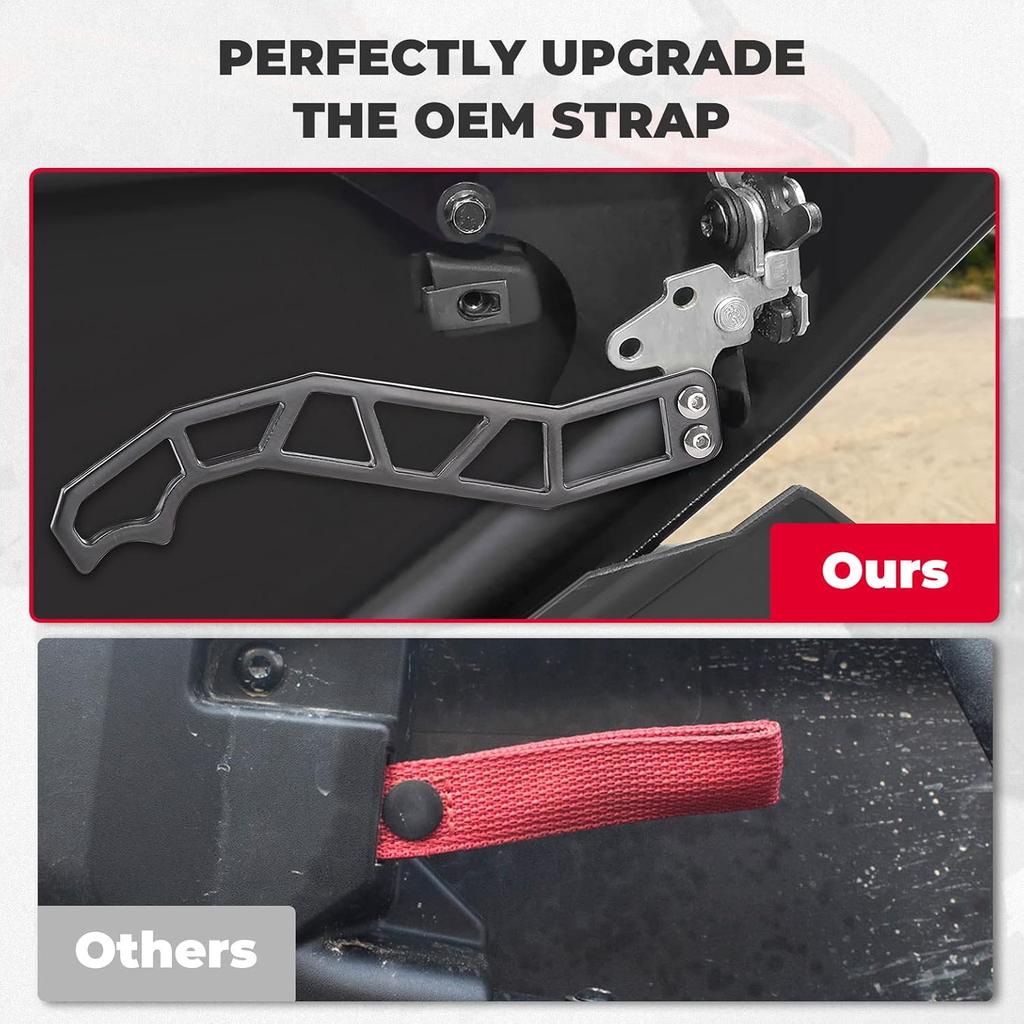 KEMIMOTO X3 Door Handles, Compatible With Can-Am Maverick X3 XRS XDS Turbo R Max 2017-, Open Door Easily, Opener Latch Handle, Black, 2-Pack