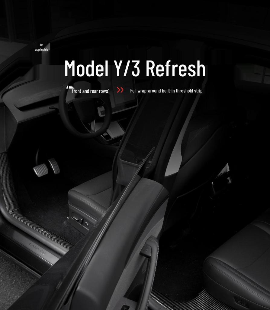 Door Sill Strips Pack for Tesla Y/Model Y - Fits 26 Models, Trim & Protect