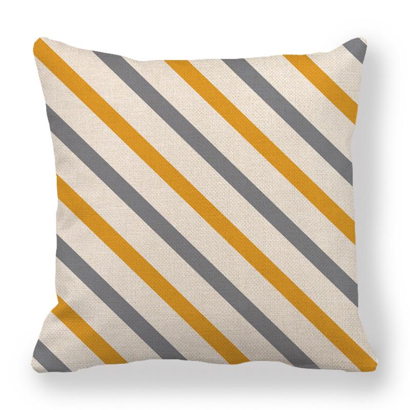 Custom Geometric Abstract Symmetrical Linen Pillowcase